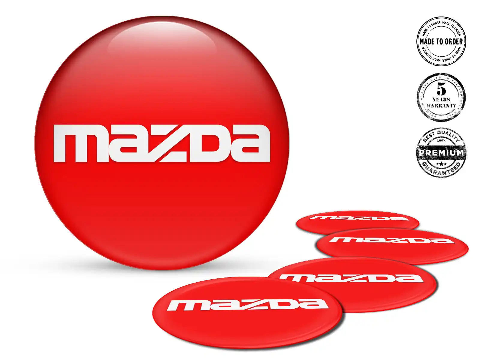Mazda Calcomanías Bombadas Personalizadas Etiquetas de Autos
